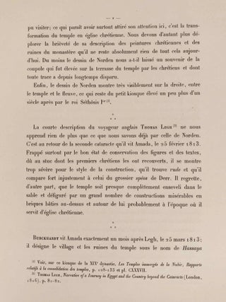 Le temple d'Amada. 1er et 2e fascicules (complete set)