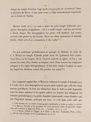Le temple d'Amada. 1er et 2e fascicules (complete set)