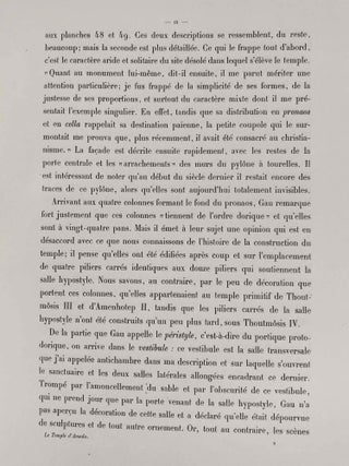 Le temple d'Amada. 1er et 2e fascicules (complete set)