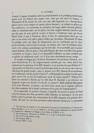 Le temple d'Amada. 1er fascicule.