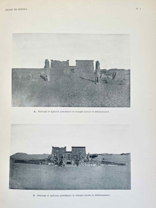 Le temple de Ouadi es-Seboua. Tome I: Texte. Tome II: Planches (complete set)