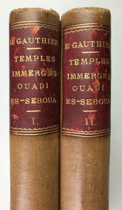 Item #M0650d Le temple de Ouadi es-Seboua. Tome I: Texte. Tome II: Planches (complete set)....