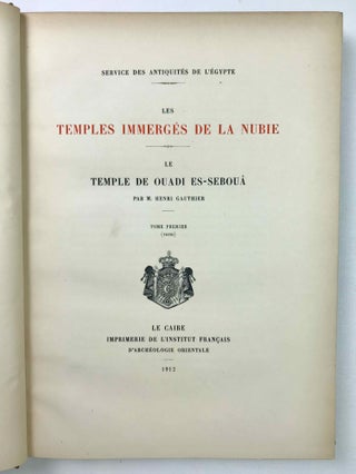 Le temple de Ouadi es-Seboua. Tome I: Texte. Tome II: Planches (complete set)[newline]M0650d-04.jpeg