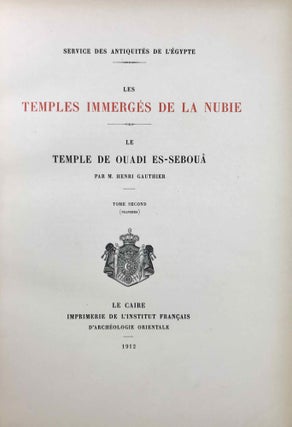 Le temple de Ouadi es-Seboua. Tome I: Texte. Tome II: Planches (complete set)[newline]M0650d-12.jpeg