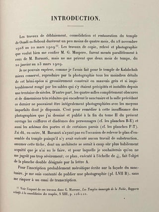 Le temple de Ouadi es-Seboua. Tome I: Texte. Tome II: Planches (complete set)[newline]M0650f-03.jpeg