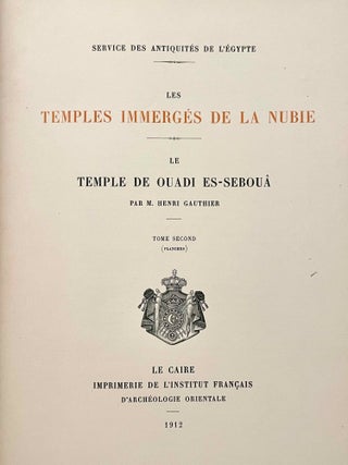 Le temple de Ouadi es-Seboua. Tome I: Texte. Tome II: Planches (complete set)[newline]M0650f-08.jpeg