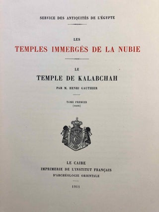 Le temple de Kalabchah. Tome I: Texte et Tome II: Planches (complete set)[newline]M0653b-15.jpg