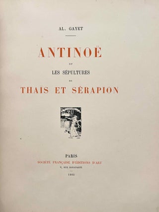Antino&euml; et les s&eacute;pultures de Tha&iuml;s et S&eacute;rapion[newline]M0657b-03.jpeg