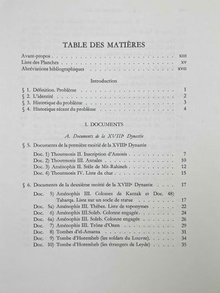 Les bédouins Shosou des documents égyptiens