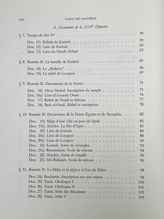 Les bédouins Shosou des documents égyptiens