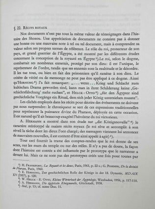 Les bédouins Shosou des documents égyptiens