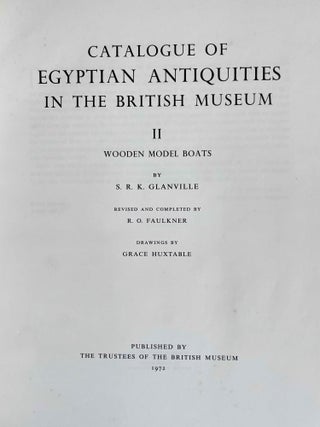 Catalogue of Egyptian Antiquities in the British Museum. Vol. II: Wooden Model Boats[newline]M0665a-03.jpeg