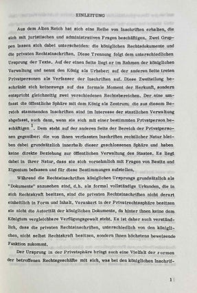 Die privaten Rechtsinschriften aus dem Alten Reich