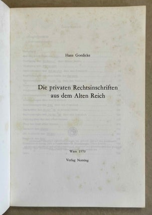 Die privaten Rechtsinschriften aus dem Alten Reich[newline]M0666h-01.jpeg