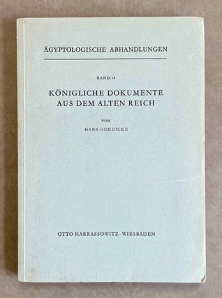 Item #M0668f Königliche Dokumente aus dem alten Reich. GOEDICKE Hans[newline]M0668f-00.jpeg
