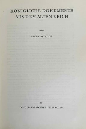 Königliche Dokumente aus dem alten Reich