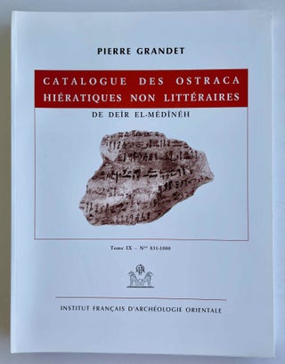 Item #M0687b Catalogue des ostraca hiératiques non littéraires de Deir el-Medineh....[newline]M0687b-00.jpeg