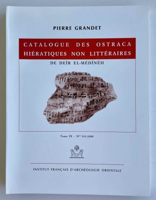 Item #M0687b Catalogue des ostraca hiératiques non littéraires de Deir el-Medineh. Tome IX: Nos...