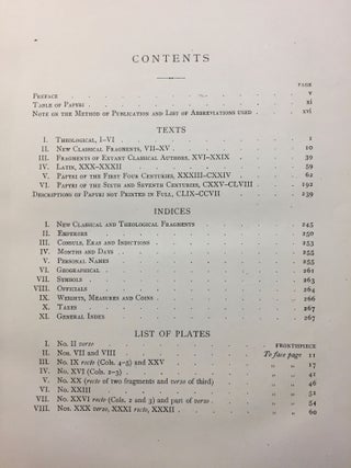 Oxyrhynchus papyri. Vol. I & II. Edited with translations and notes.