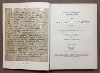 Oxyrhynchus papyri. Vol. I & II. Edited with translations and notes.[newline]M0707a-14.jpg