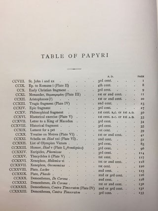 Oxyrhynchus papyri. Vol. I & II. Edited with translations and notes.[newline]M0707a-16.jpg