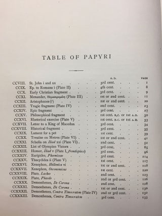 Oxyrhynchus papyri. Vol. I & II. Edited with translations and notes.