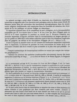 Les titulatures des empereurs romains dans les documents en langue égyptienne[newline]M0714a-02.jpeg