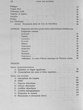 Les titulatures des empereurs romains dans les documents en langue égyptienne