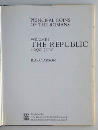 Principal Coins of the Romans. Vol. I The Republic.[newline]M0723-01.jpg
