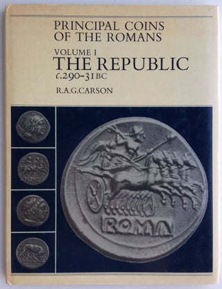 Item #M0723 Principal Coins of the Romans. Vol. I The Republic. CARSON R. A. G[newline]M0723.jpg