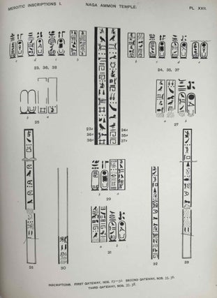The island of Meroë & Meroïtic inscriptions. Part I: Sôba to Dangêl. Meroïtic inscriptions. Part II: Napata to Philae and Miscellaneous (complete set)[newline]M0724a-14.jpeg
