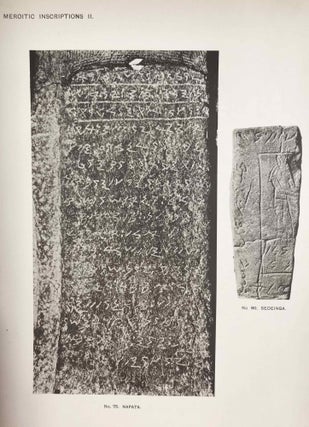 The island of Meroë & Meroïtic inscriptions. Part I: Sôba to Dangêl. Meroïtic inscriptions. Part II: Napata to Philae and Miscellaneous (complete set)[newline]M0724a-25.jpeg