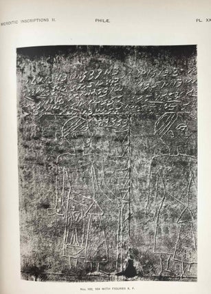 The island of Meroë & Meroïtic inscriptions. Part I: Sôba to Dangêl. Meroïtic inscriptions. Part II: Napata to Philae and Miscellaneous (complete set)[newline]M0724a-27.jpeg