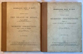 Item #M0724d The island of Meroë & Meroïtic inscriptions. Part I: Sôba to...[newline]M0724d.jpg