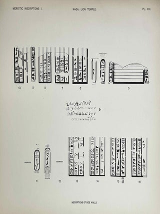 The island of Mero&euml; & Meroitic inscriptions. Part I: S&ocirc;ba to Dang&ecirc;l. Mero&iuml;tic inscriptions.[newline]M0724f-09.jpeg