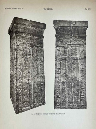 The island of Mero&euml; & Meroitic inscriptions. Part I: S&ocirc;ba to Dang&ecirc;l. Mero&iuml;tic inscriptions.[newline]M0724f-10.jpeg