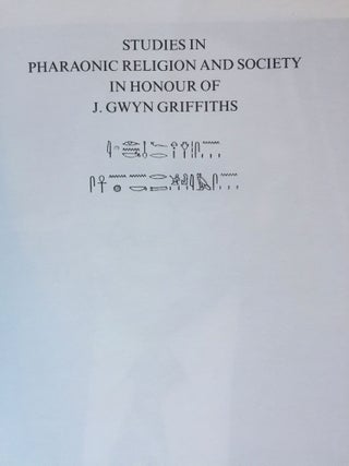 Studies in Pharaonic Religion and Society in honour of J. Gwyn Griffiths[newline]M0726-01.jpg