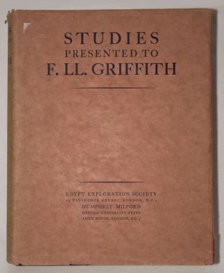 Studies presented to F.L. Griffith[newline]M0727a-01.jpg