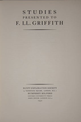 Studies presented to F.L. Griffith[newline]M0727a-03.jpg