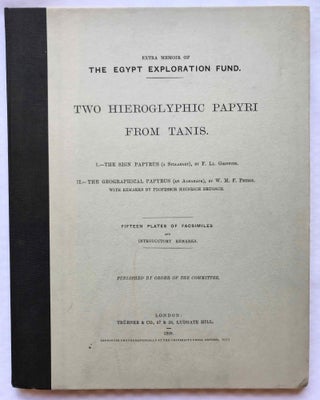 Item #M0730d Two hieroglyphic papyri from Tanis. I. The sign papyrus (a syllabary). II. The...