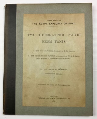 Item #M0730e Two hieroglyphic papyri from Tanis. I. The sign papyrus (a syllabary). II. The...