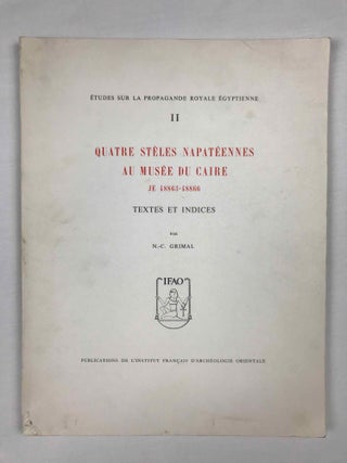 Quatre st&egrave;les napat&eacute;ennes au Mus&eacute;e du Caire[newline]M0731g-01.jpeg