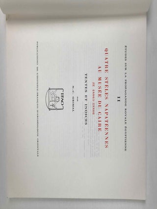 Quatre st&egrave;les napat&eacute;ennes au Mus&eacute;e du Caire[newline]M0731g-02.jpeg