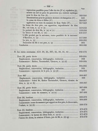 Textes fondamentaux de la théologie de Kom Ombo. Tome I & II (complete set)[newline]M0739b-25.jpeg
