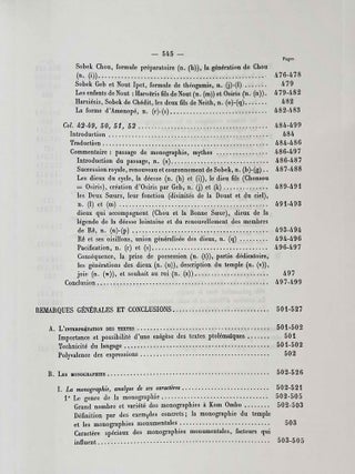 Textes fondamentaux de la théologie de Kom Ombo. Tome I & II (complete set)[newline]M0739b-30.jpeg