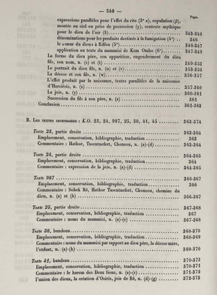 Textes fondamentaux de la théologie de Kom Ombo. Tome I & II (complete set)[newline]M0739d-22.jpeg