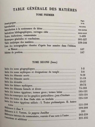 Textes fondamentaux de la théologie de Kom Ombo. Tome I & II (complete set)[newline]M0739d-32.jpeg