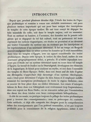 Textes fondamentaux de la th&eacute;ologie de Kom Ombo. Tome I & II (complete set). Tome II (Indices) is a XEROX.[newline]M0739f-04.jpeg