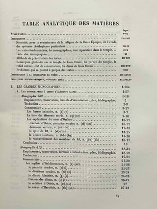 Textes fondamentaux de la th&eacute;ologie de Kom Ombo. Tome I & II (complete set). Tome II (Indices) is a XEROX.[newline]M0739f-07.jpeg