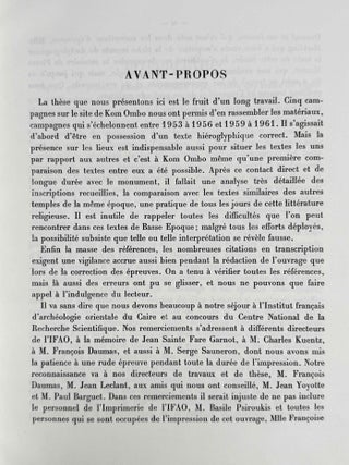 Textes fondamentaux de la th&eacute;ologie de Kom Ombo. Tome I & II (complete set)[newline]M0739h-03.jpeg